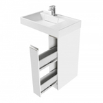 Тумба под стиральную машину AQUATON Лондри 200 под раковину Рейн 80 (1A236101LH010)