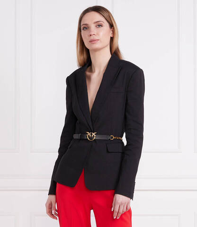 льняной жакет Pinko - черный(100987 A0IM)