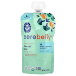Cerebelly, органическое пюре, для детей от 6 месяцев, брокколи и груша, 6 пакетиков по 113 г (4 унции)