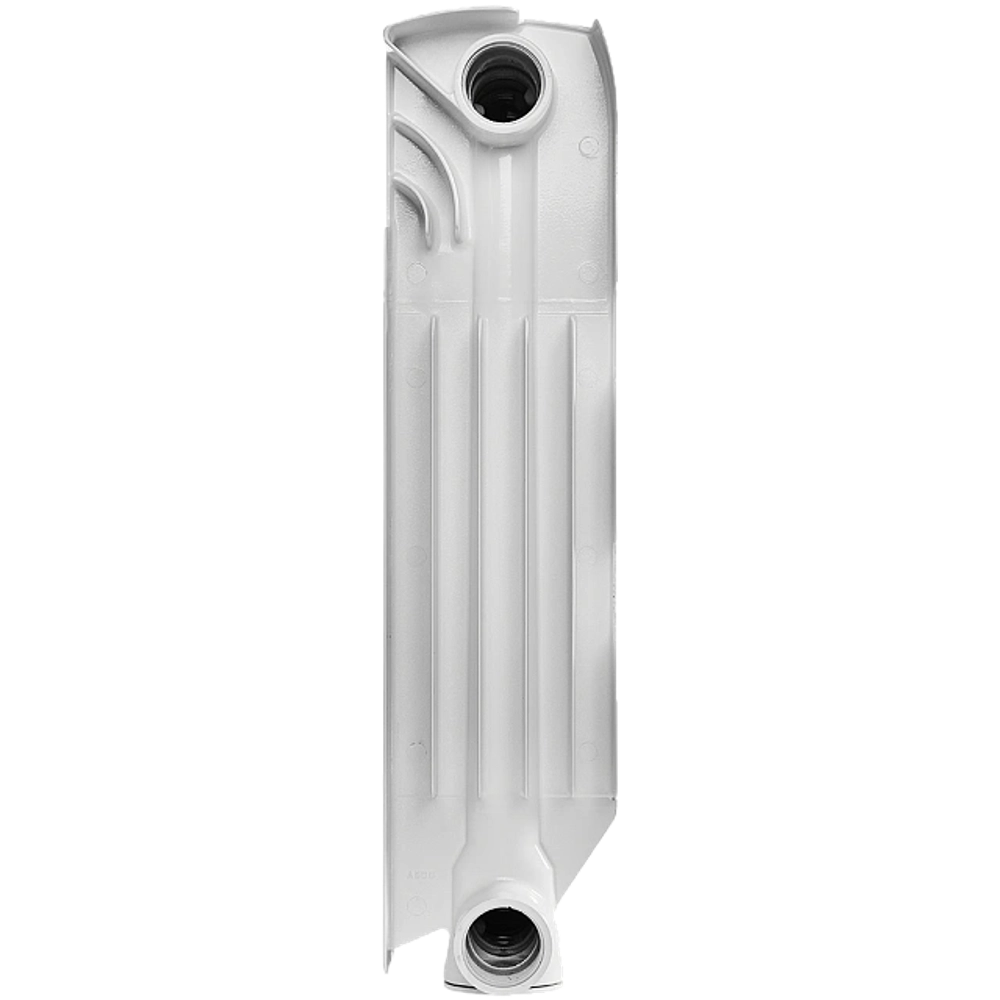 Радиатор алюминиевый STOUT Gamma 350 - 8 секций (подключение боковое, цвет белый)