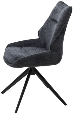 Стул OLAF 360 град. поворот. RAVEN18 Серый, ткань / Черный, ®DISAUR
