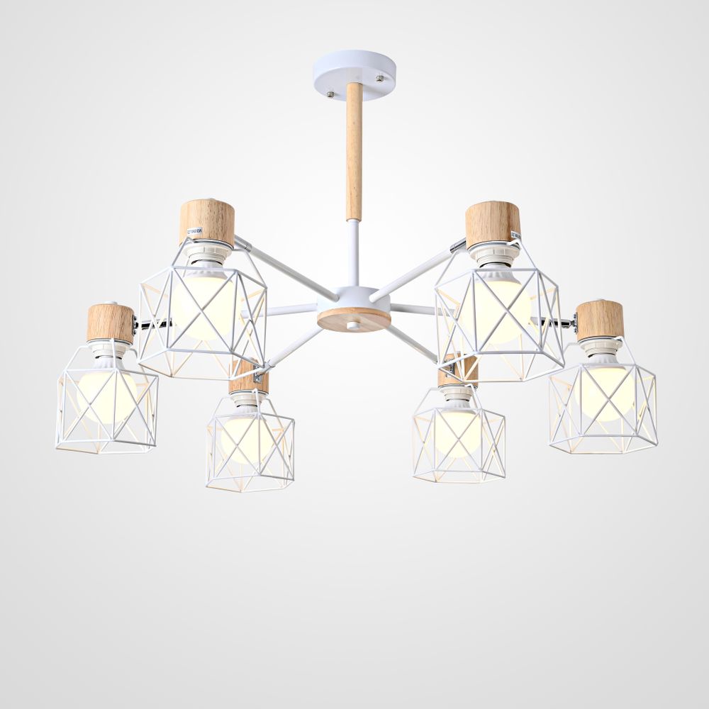 Потолочная Люстра Corf B3 White 6 Lamps By Imperiumloft