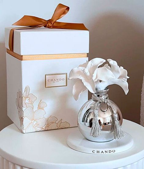 White Lily, ароматический диффузор с необычными палочками, Chando