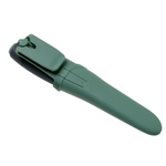 Нож Morakniv Basic 511 углеродистая сталь, пласт. ручка (серая) зел. вставка