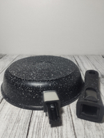 Сковорода 200/51мм АП Гранит съемная ручка с2053аг