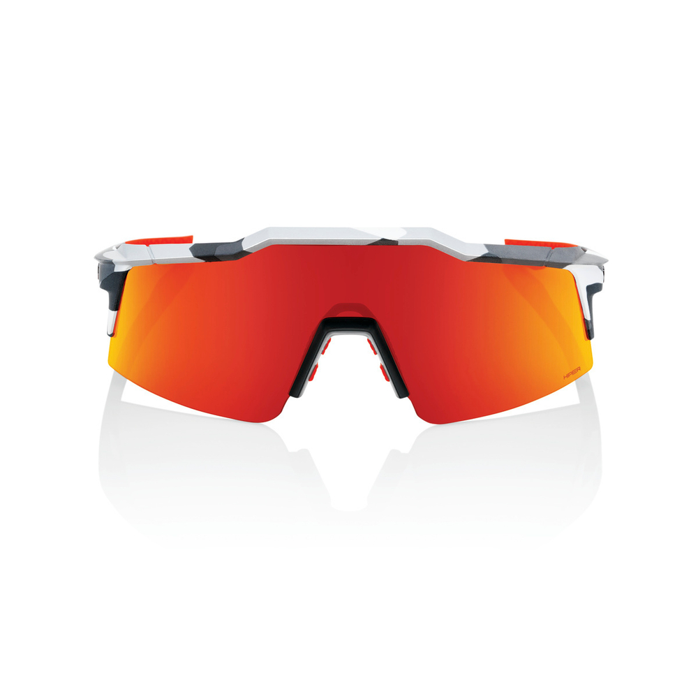 Спортивные очки 100% SPEEDCRAFT SL - Soft Tact Grey Camo - HiPER Red Multilayer Mirror Lens