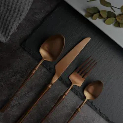 Ложка столовая 19,5 см матовая цвет медь PVD 1920-Copper P.L. [12]