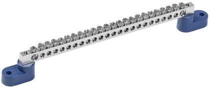 Шина N "ноль" на двух угловых изоляторах с никелевым покрытием ШНИ-6х9-24-У2-С IEK