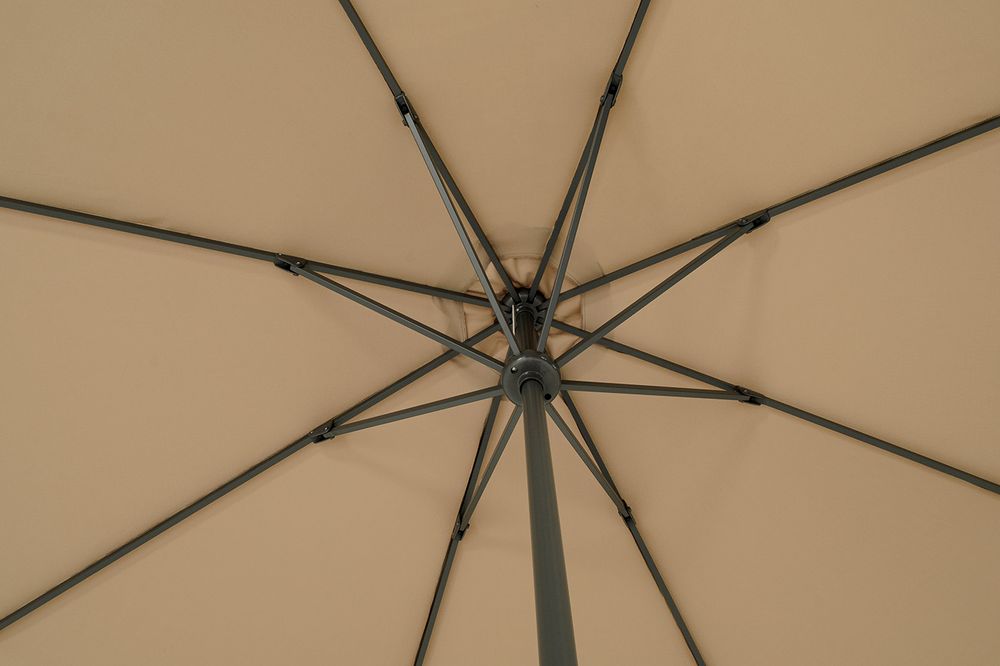 "Джулия" зонт садовый 3х3м на центральной опоре, тент бежевый