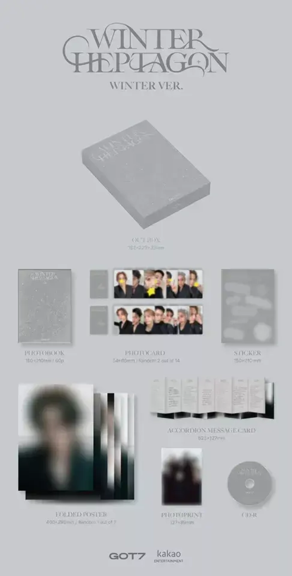 Альбом GOT7 - WINTER HEPTAGON (Winter ver.)