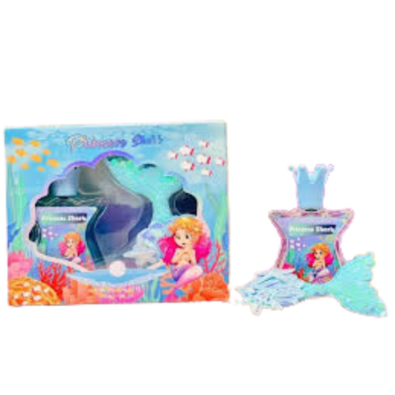 Детский парфюмерный набор 2в1 Princess Shark (спрей 45мл и заколка)