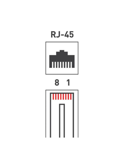 Джек компьютерный RJ45 (8P8C) кат.5E (уп.100шт) Rexant 05-1021