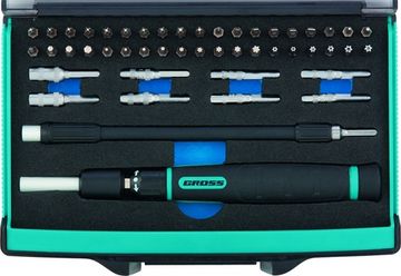 Отвертка-реверс для точн. раб., 48 пред., PH + PZ + SL + HEX + Torx + TT, CrMo, 2к рукоятка Gross 11599
