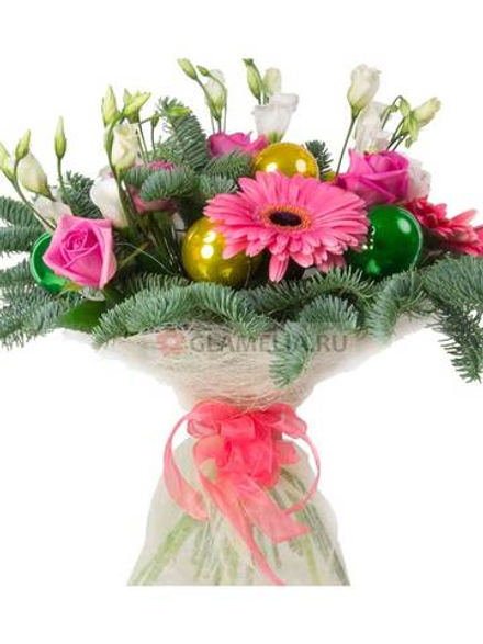 Новогодний букет "Морозное утро"