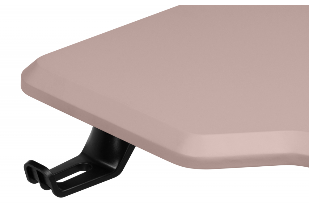 Компьютерный стол Woodville Маркос 140х80 розовый, черный, ножки черные