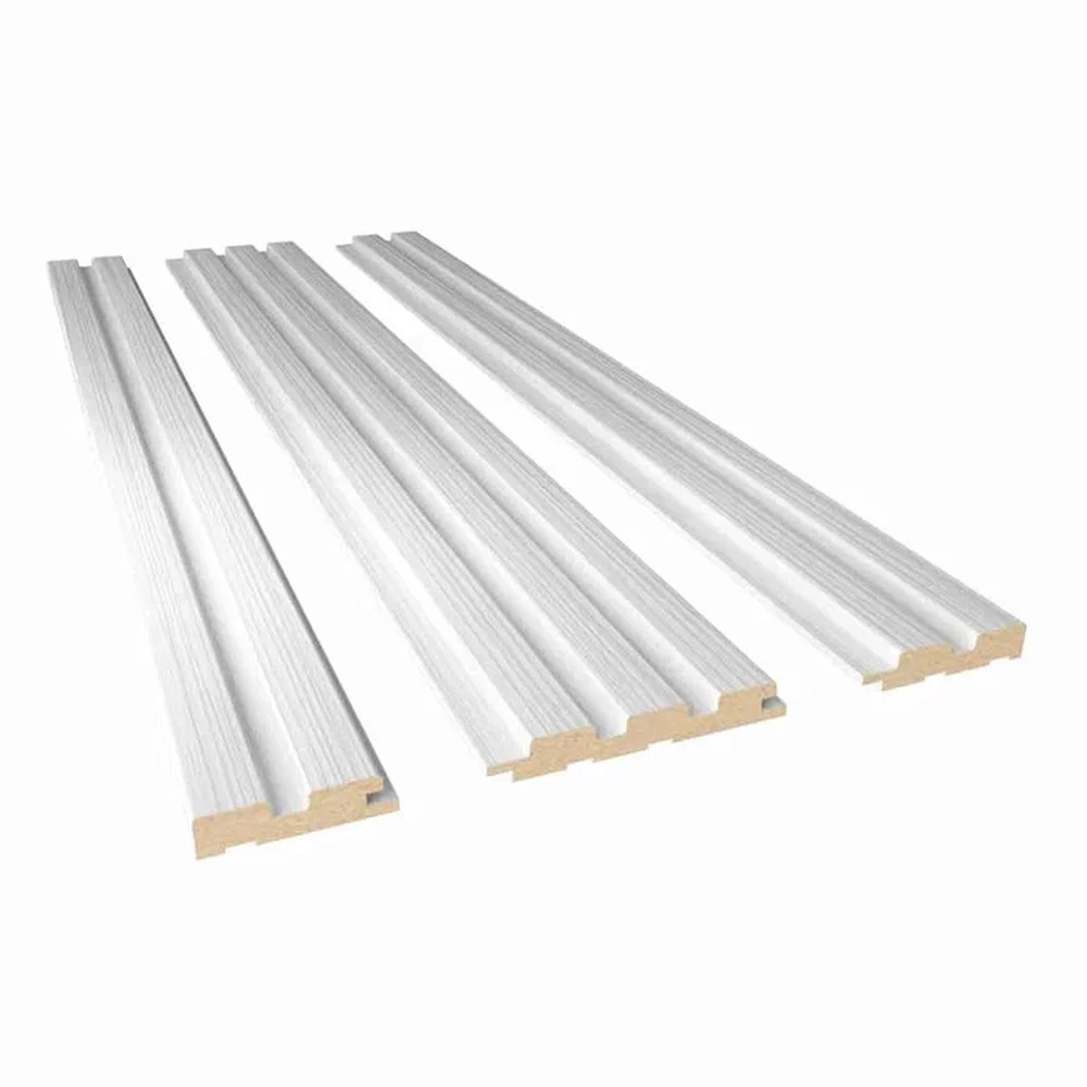 Стеновая реечная панель Альберо, Эко-шпон Кедр снежный, 120*16*2750 мм