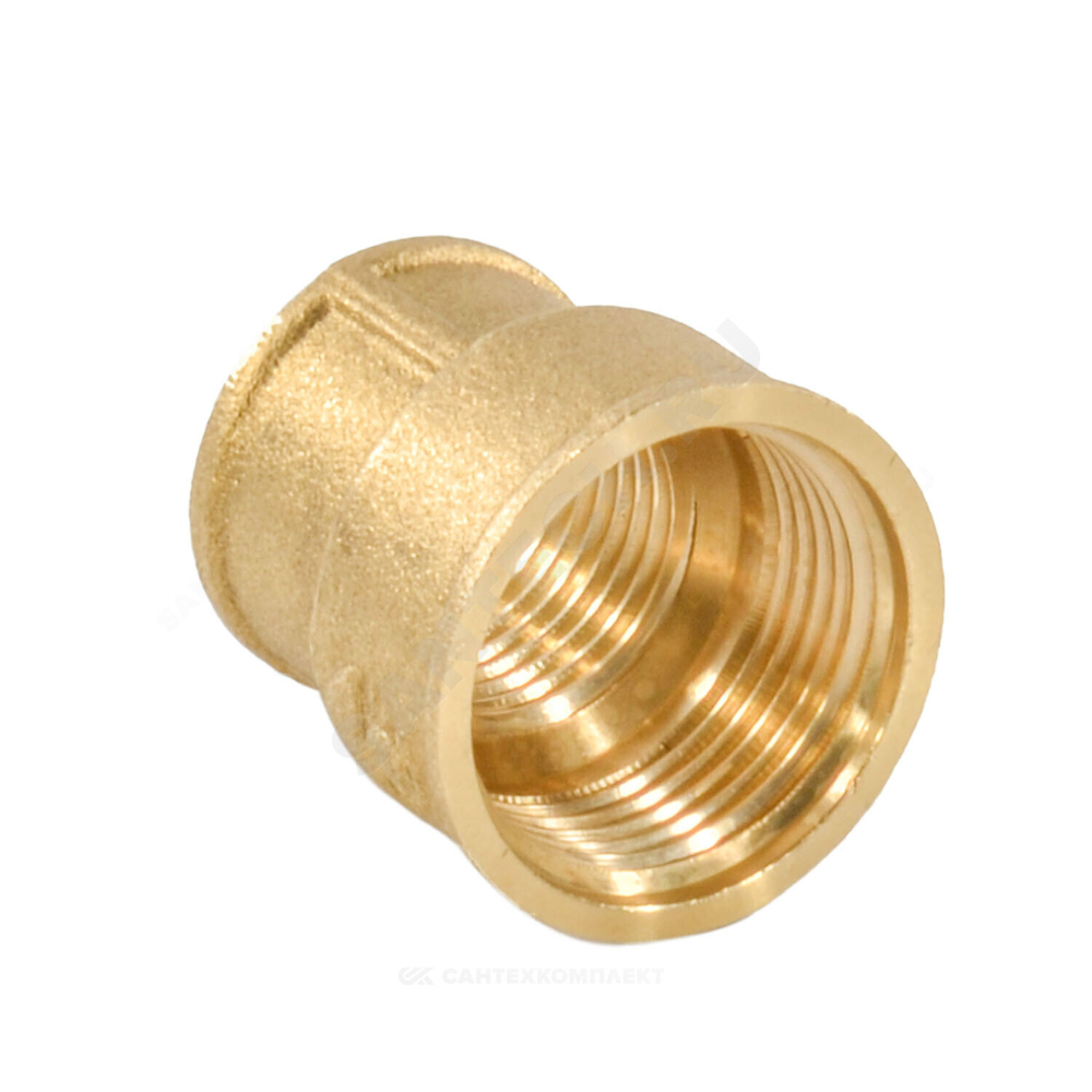 Муфта латунь переходная Ду 50х40 (2"х1 1/2") ВР/ВР VALFEX VF.240.L.200.112