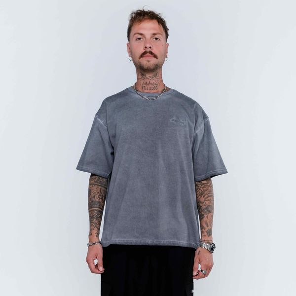 Футболка OG Logo Monochrome Concrete серая - фото 2