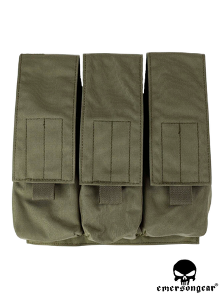 Подсумок для 3 магазинов EmersonGear LBT Style 7.62 Triple Magazine Pouch (EM9061RG). Олива