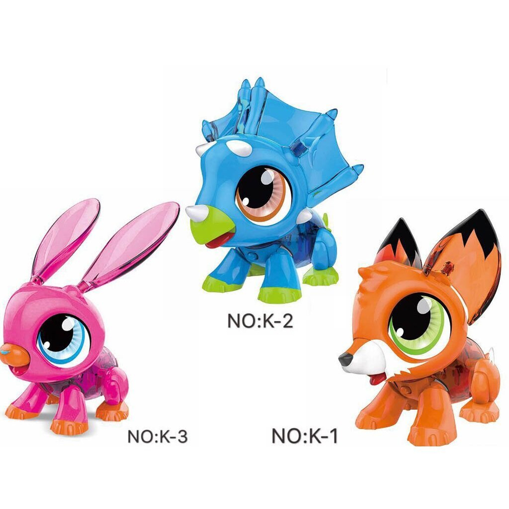 Интерактивный конструктор "Динозавр" Build Animals K-2, пластик