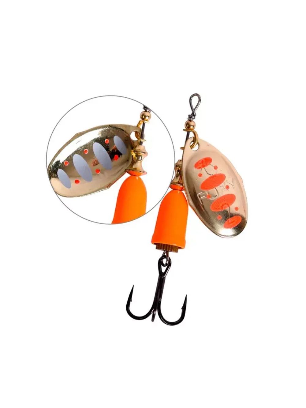 Блесна для рыбалки вращающаяся LureMax Foxy