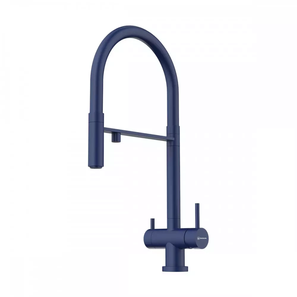 Кухонный смеситель Omoikiri Kanto-AZ латунь/azur blue