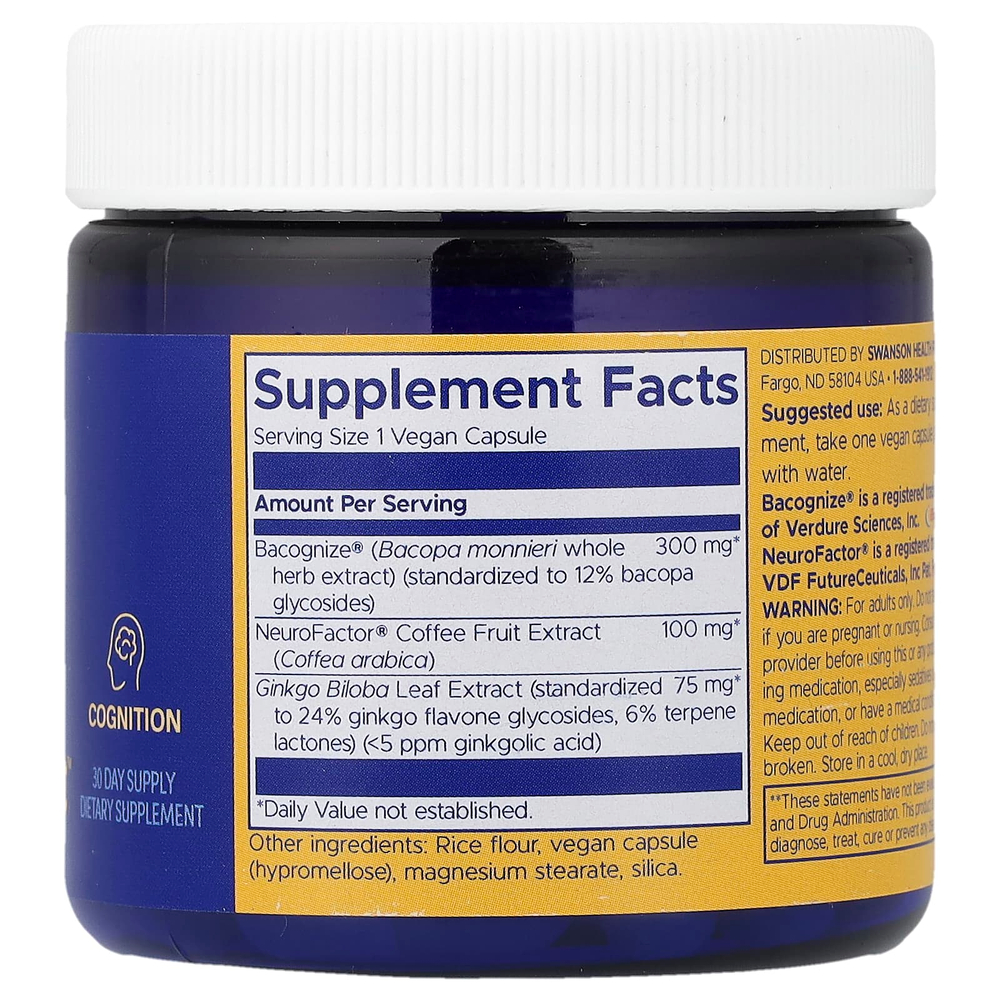 Swanson WIO, Положите On Your Thinking Hat™, 30 веганских капсул