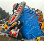 Коммерческий надувной батут-горка "Робот" 15*8*10 м