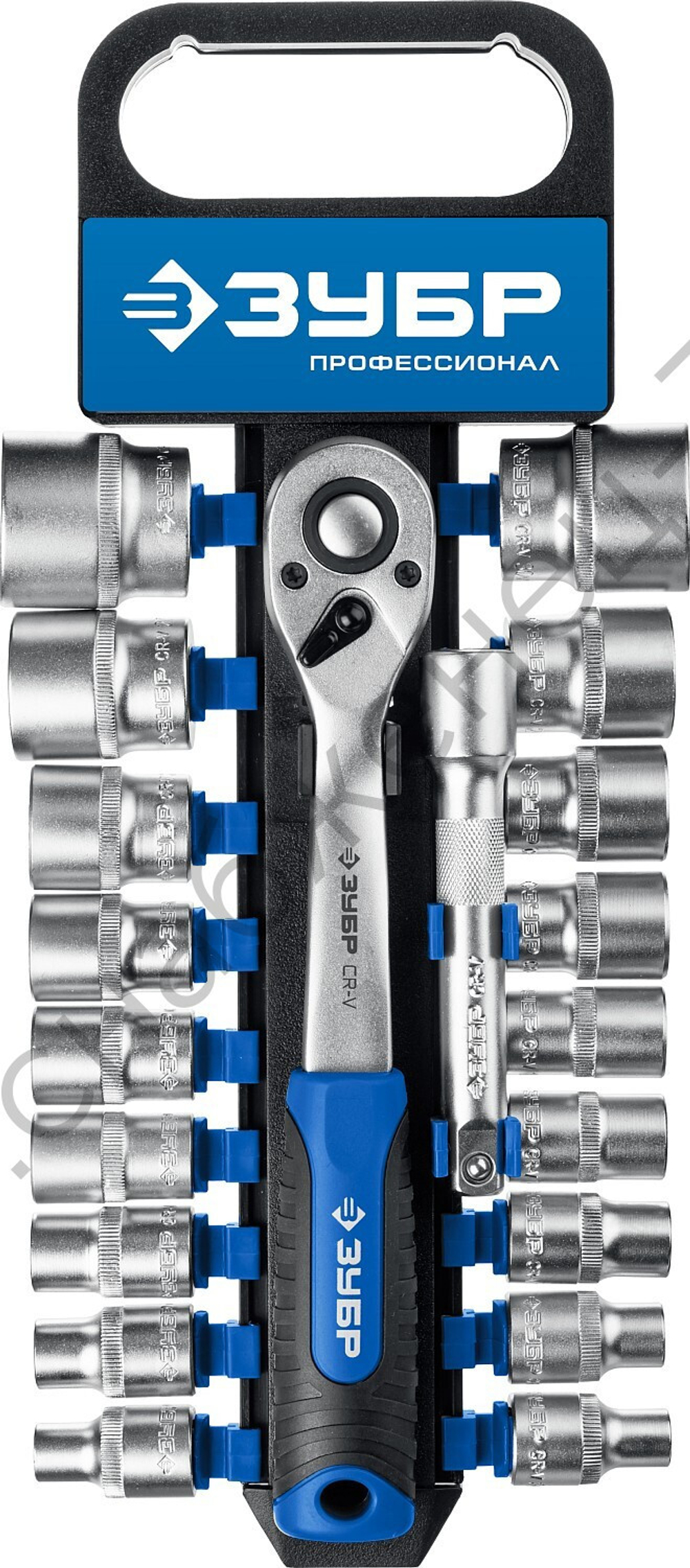 ЗУБР ТР-20, 20 предм., (1/2″), набор торцовых головок, Профессионал (27647-H20)