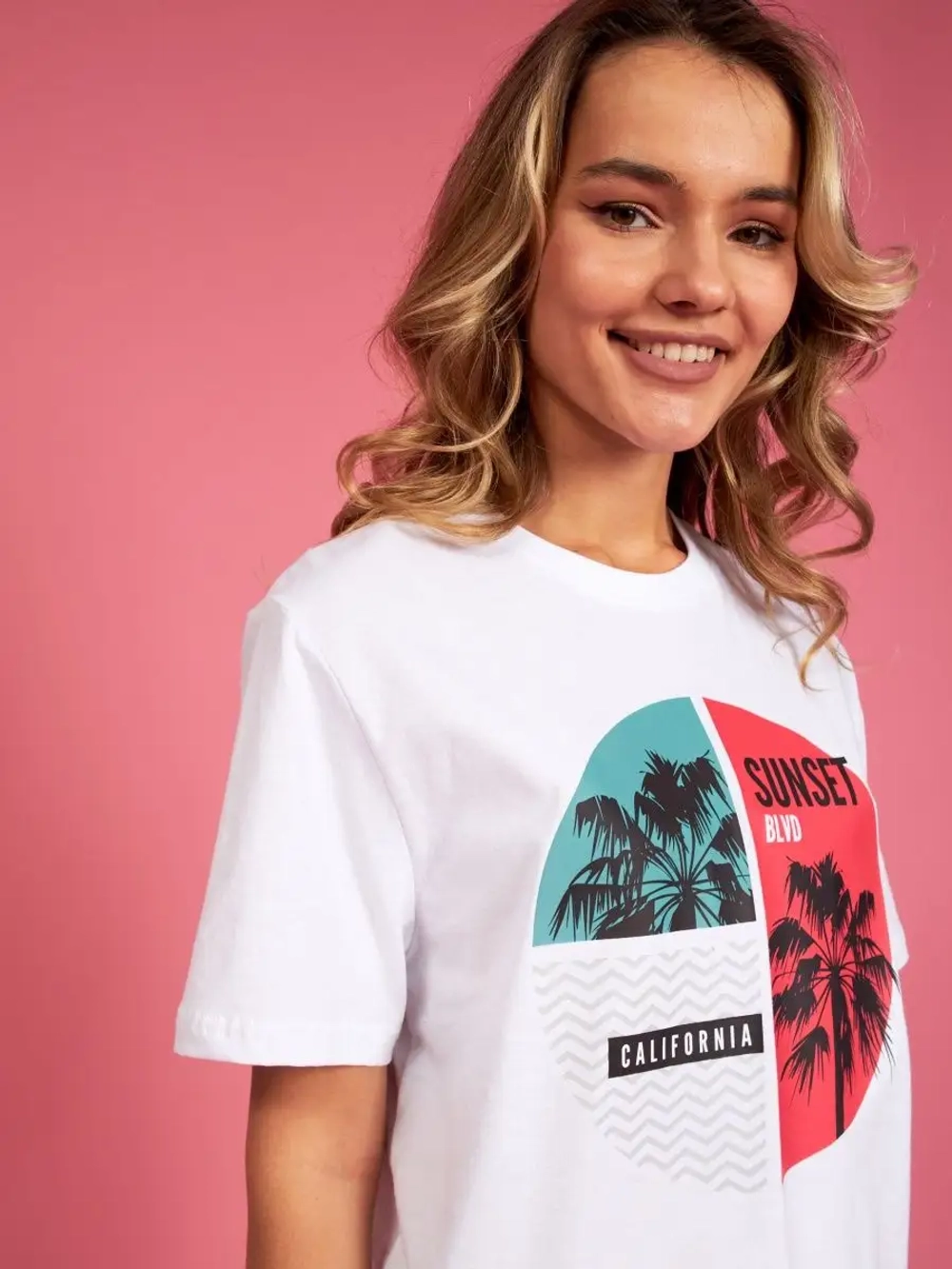 Футболка с принтом california надпись калифорния