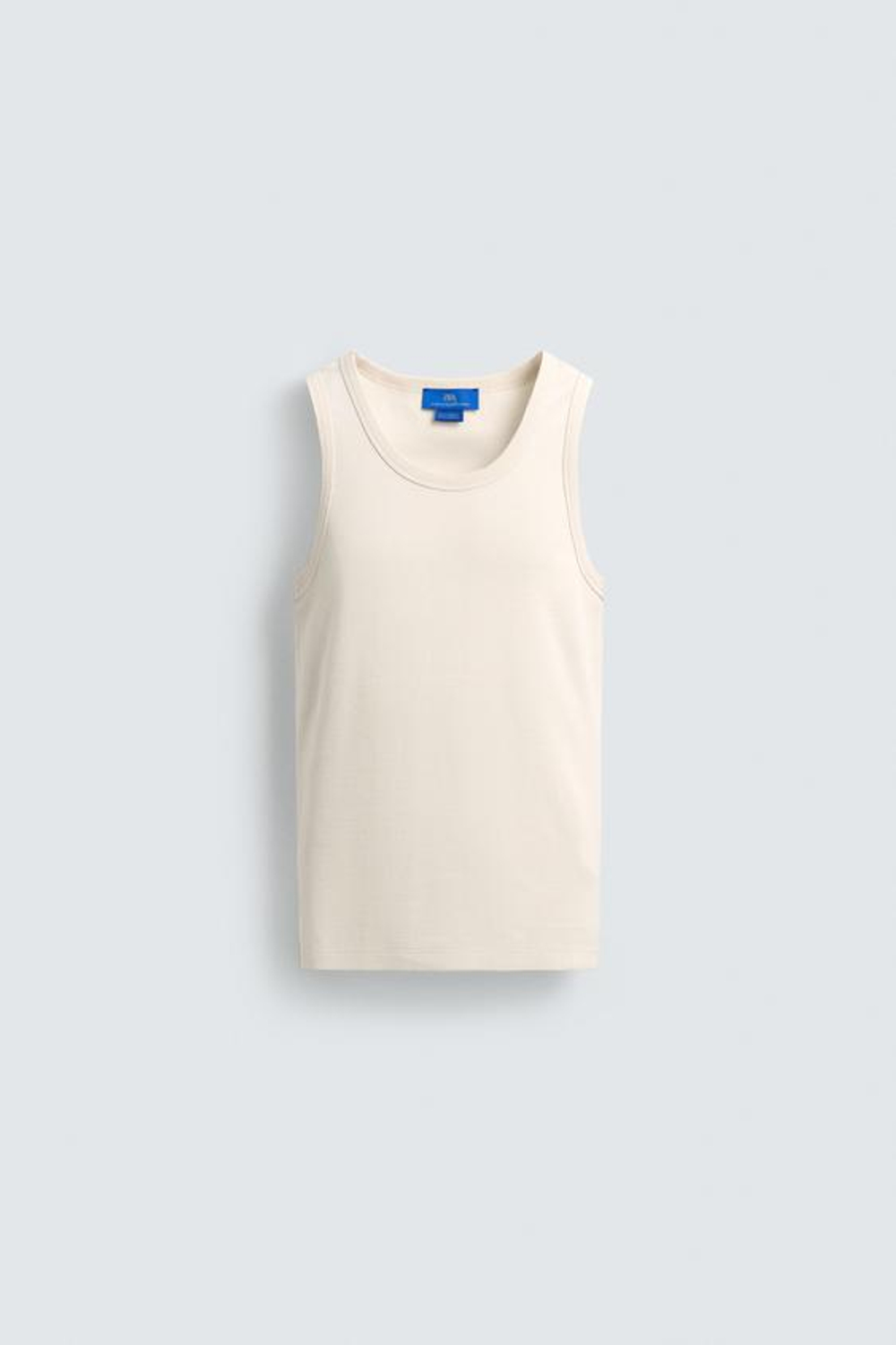 ZARA Х AARON LEVINE МАЙКА В ПОЛОСКУ ЖАККАРД, ЭКРЮ