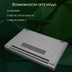 Ноутбук  Digma Pro Breve 15.6 ", Ryzen 7, 16 Гб RAM, 512 Гб SSD, Radeon RX Vega 8, Темно-серый