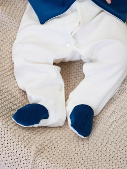 Комбинезон на выписку для новорожденного с триколором