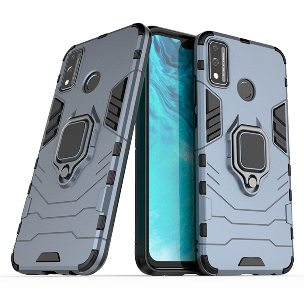 Противоударный чехол с кольцом Panther Case для Huawei Honor 9X Lite