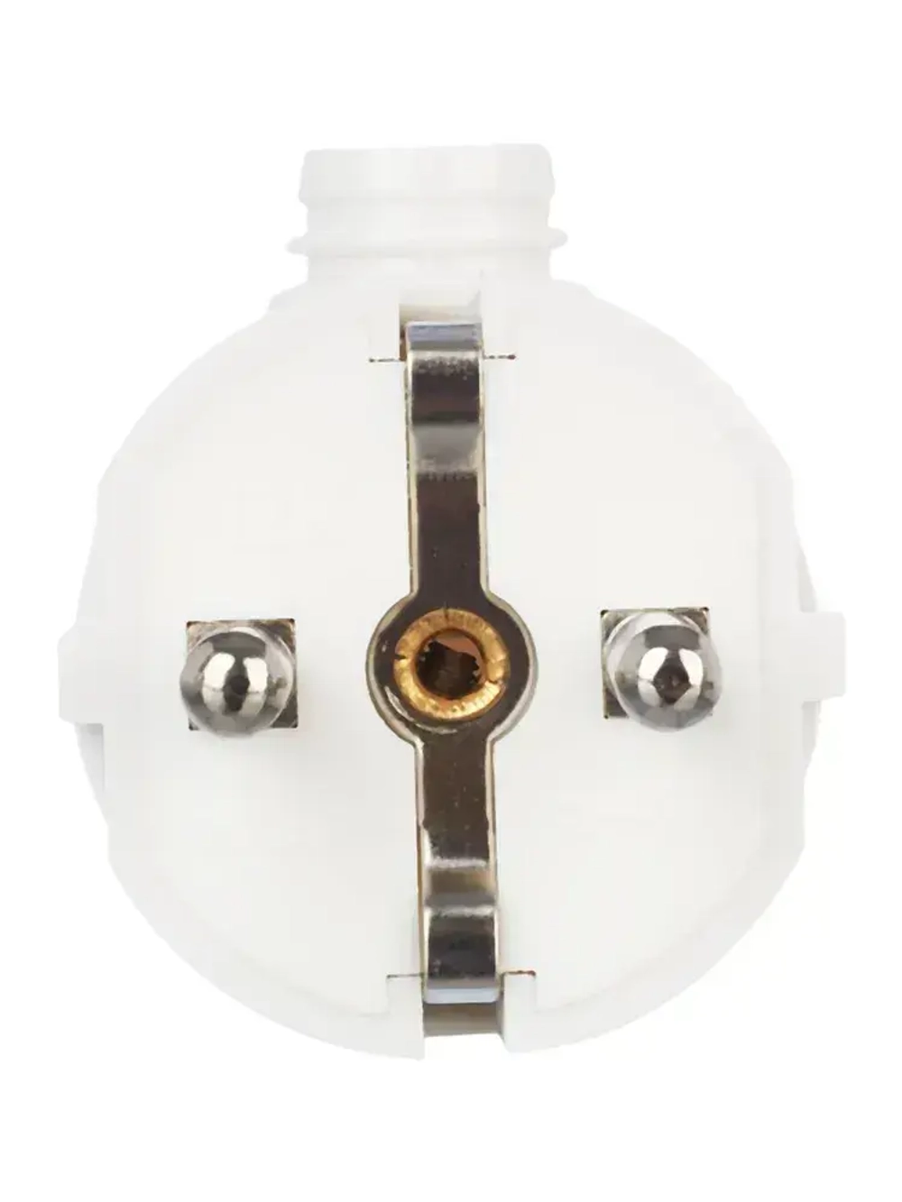 Вилка разборная угловая с заземляющими контактами 16А ВПу11-01-Ст, EVP11-16-01-K01, IEK Белый - 1 шт