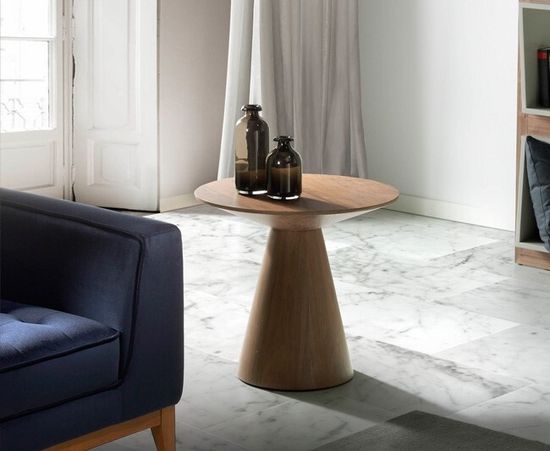 Угловой столик из орехового шпона ET652 /2043