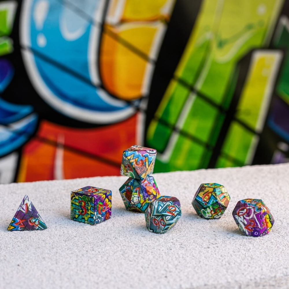 Full Art Dice Set: Street Art