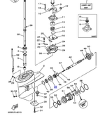 Шестерня горизонтального вала Yamaha 61N-45560-10-00