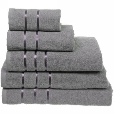 Полотенце махровое 30*60см «LUNA» цвет серый 10330 плотность 360гр/м2