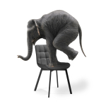 Стул на металлокаркасе Woodville Стронг 4 шт латте, черный, ножки черные