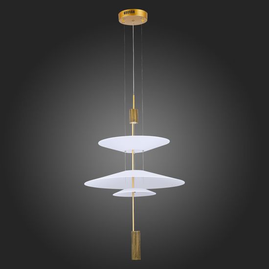SL6101.213.01 Люстра подвесная ST-Luce Золотистый/Белый LED 1*15W 3000K ISOLA