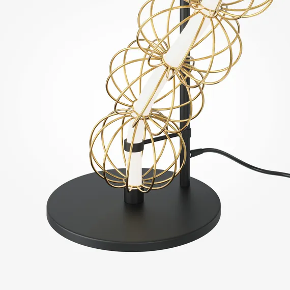 Напольный светильник (торшер) Золотая клетка / Golden Cage 3000К 48Вт Maytoni mod216fl-l38g3k