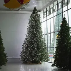 Интерьерная светодинамическая искусственная елка Сказочная Премиум 3 м., ствольная, Литая хвоя+ПВХ, Green Trees (GT3SKLED)