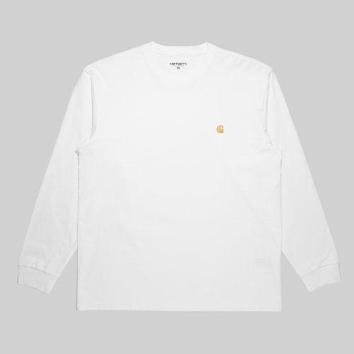 Лонгслив мужской Carhartt WIP Chase артикул:I026392_white - купить в магазине Дайс