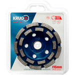 Чашка алмазная двухрядная KRUGO MASTER 115x22,23x5mm, 81111150288