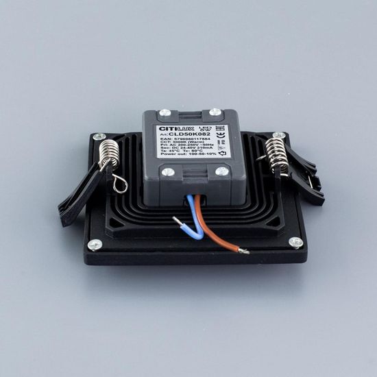 CLD50K082 Омега Черный Св-к Встр 8W*3000K