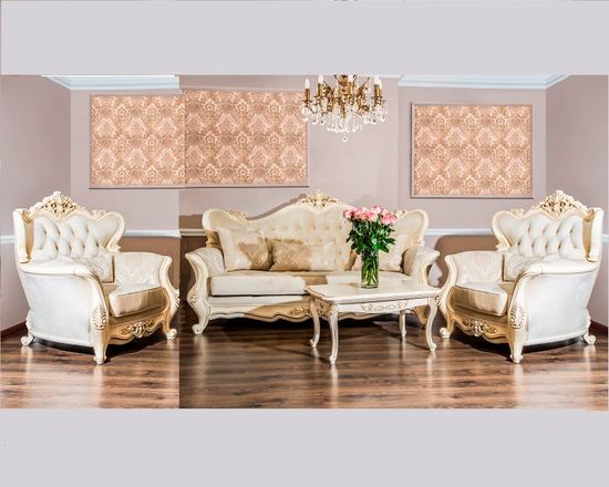 Набор мягкой мебели  ДЖОКОНДА крем глянец