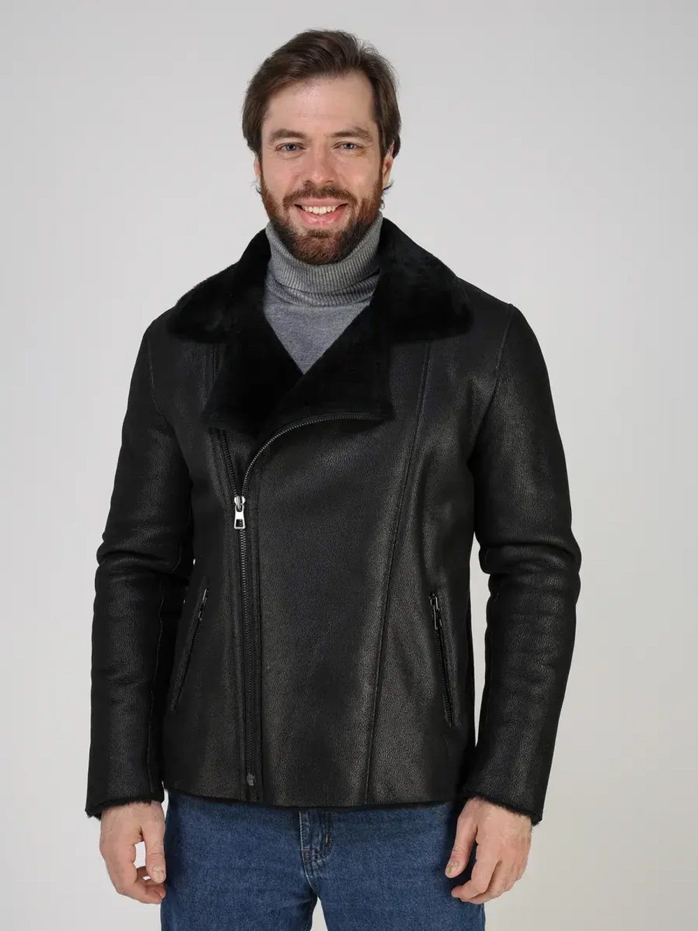 Дубленка зимняя натуральная куртка косуха