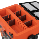 Ящик рыболовный зимний для хранения снастей PIKE оранжевый