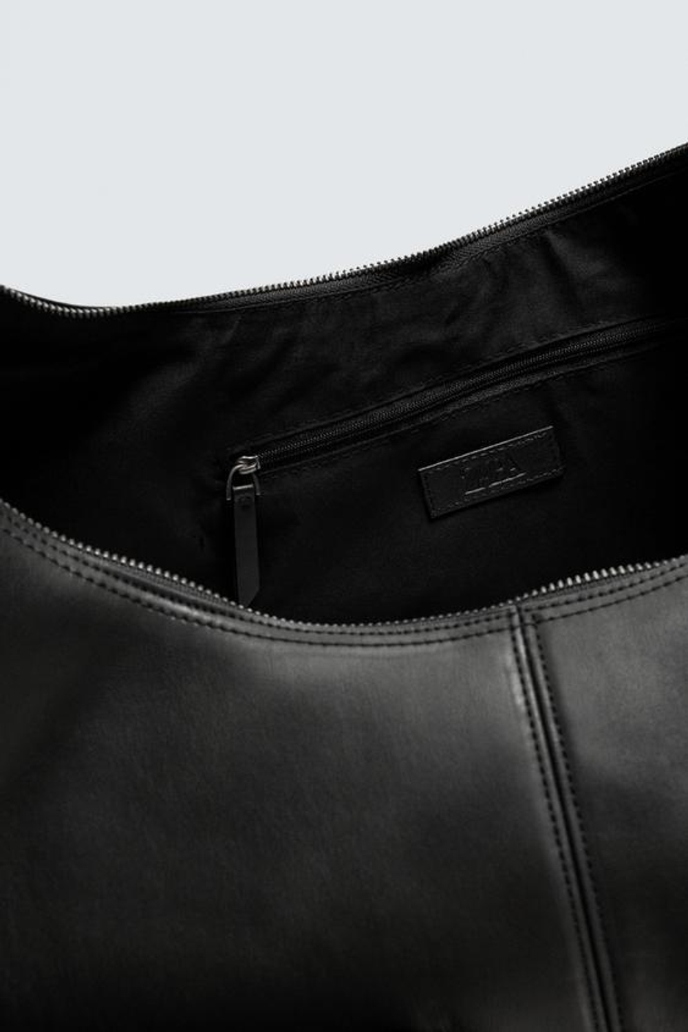 ZARA СУМКА ЧЕРЕЗ ПЛЕЧО С КАРМАНАМИ, ЧЕРНЫЙ